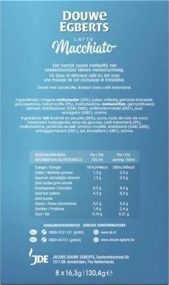 Douwe Egberts Verwenkoffie Latte Macchiato Oploskoffie - 5 X 8 Zakjes -Koffie Verkoop Winkel 713x1200 2