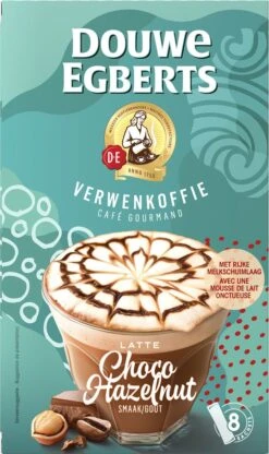 Douwe Egberts Latte Choco Hazelnut Oploskoffie - 5/9 Intensiteit - 5 X 8 Zakjes -Koffie Verkoop Winkel 713x1200 4