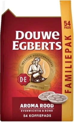 Douwe Egberts Aroma Rood Koffiepads - 4 X 54 Pads -Koffie Verkoop Winkel 726x1200 1