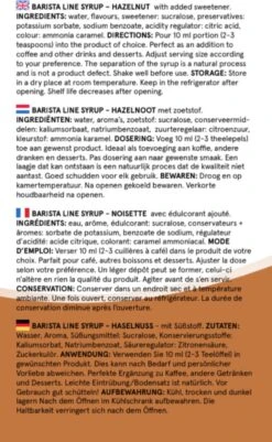 Fitcy | Koffiesiroop | Hazelnoot | Barista Syrup | Zero | Vegan | Vetvrij | Suikervrij | Keto-vriendelijk | Koffie | Siroop | MET DOSEERPOMP | 1L -Koffie Verkoop Winkel 739x1200