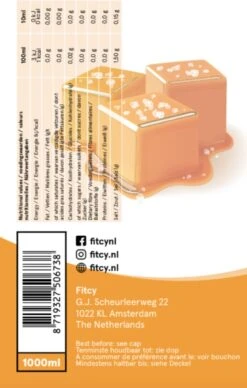 Fitcy | Koffiesiroop | Salted Caramel | Barista Syrup | Zero | Vegan | Vetvrij | Suikervrij | Keto-vriendelijk | Koffie | Siroop | MET DOSEERPOMP | 1L -Koffie Verkoop Winkel 764x1200 1