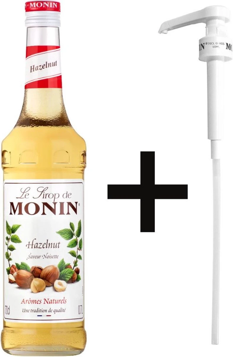 Monin Koffiesiroop Hazelnoot Siroop 70cl Met Doseer Pompje! 1 Monin Koffiesiroop Hazelnoot Siroop 70cl Met Doseer Pompje!