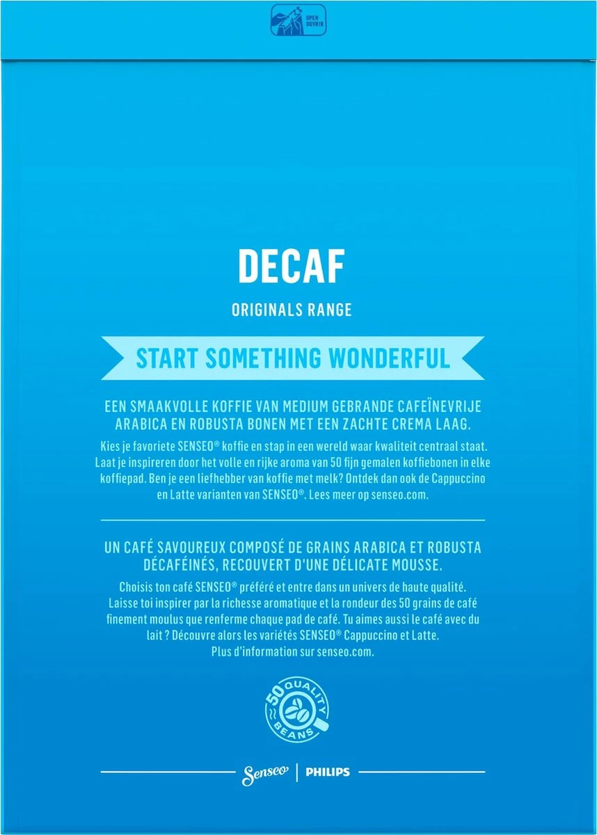 Senseo Decaf Koffiepads - 5/9 Intensiteit - 10 X 36 Pads 2 Senseo Decaf Koffiepads - 5/9 Intensiteit - 10 X 36 Pads - Afbeelding 2