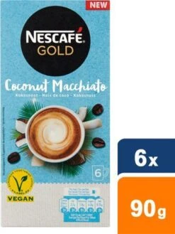 Nescafé Gold Coconut Macchiato Oploskoffie - 6 Doosjes à 6 Zakjes 13 Nescafé Gold Coconut Macchiato Oploskoffie - 6 Doosjes à 6 Zakjes -Koffie Verkoop Winkel 901x1200