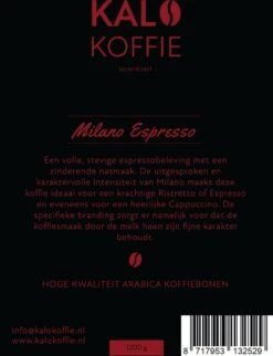 Kalo Koffie - 100% Arabica Koffiebonen - Milano Espresso - 1kg - Exclusieve Koffie -Koffie Verkoop Winkel 921x1200