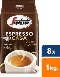 Segafredo Espresso Casa Koffiebonen - 8 X 1 Kg -Koffie Verkoop Winkel 947x1200 1