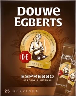 Douwe Egberts Espresso Sticks Oploskoffie - 6 X 25 Zakjes 13 Douwe Egberts Espresso Sticks Oploskoffie - 6 X 25 Zakjes -Koffie Verkoop Winkel 954x1200