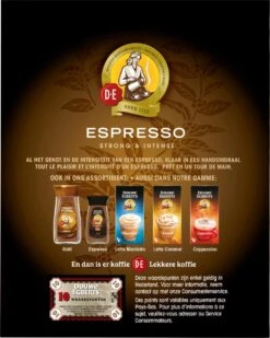 Douwe Egberts Espresso Sticks Oploskoffie - 6 X 25 Zakjes 10 Douwe Egberts Espresso Sticks Oploskoffie - 6 X 25 Zakjes -Koffie Verkoop Winkel 958x1200