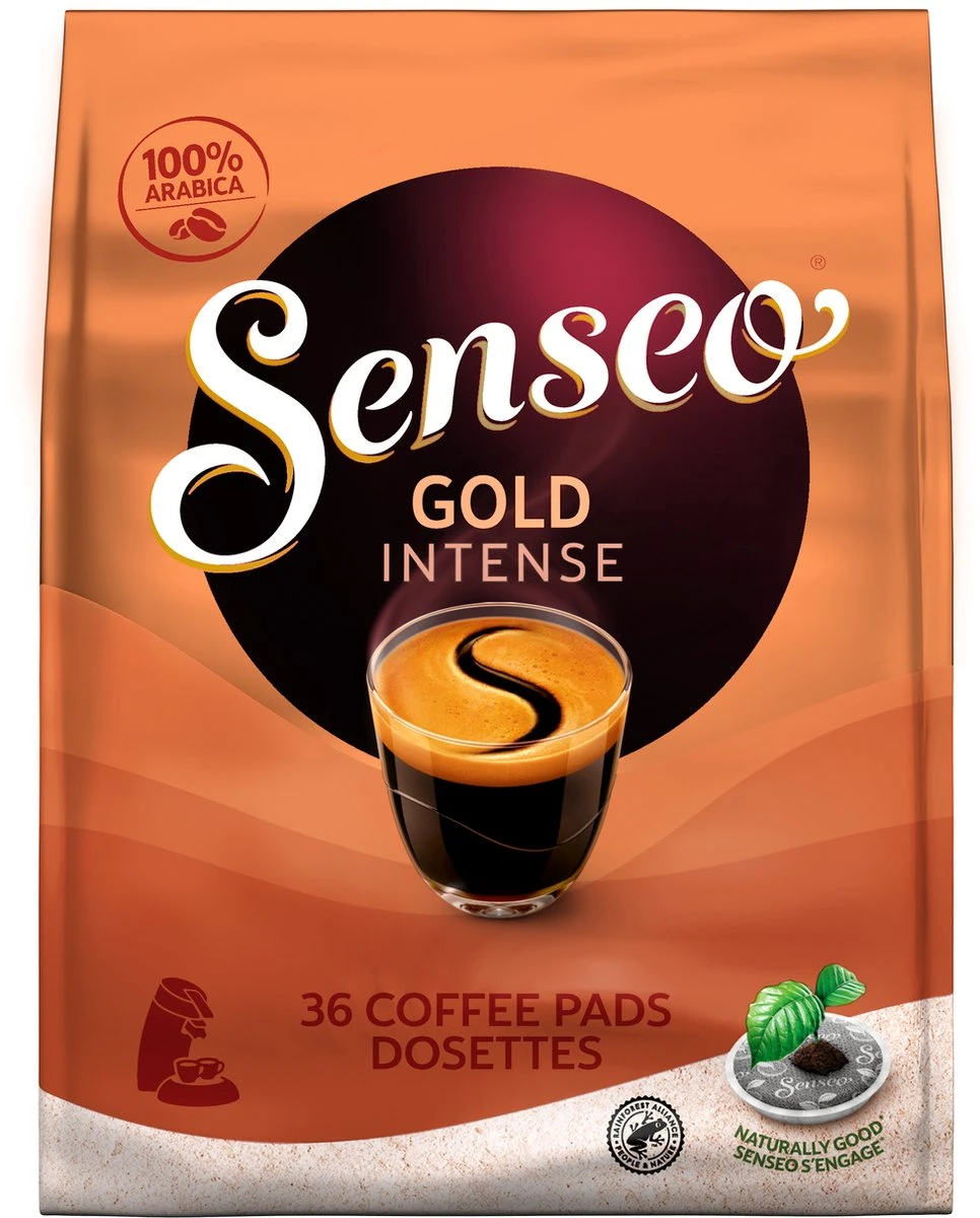 Senseo Gold Intense Koffiepads - 7/9 Intensiteit - 4 X 36 Pads 7 Senseo Gold Intense Koffiepads - 7/9 Intensiteit - 4 X 36 Pads - Afbeelding 7
